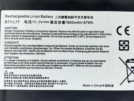 Аккумуляторная батарея для ноутбука MSI BTY-L77 GT72 11.1V Black 6600mAh OEM - фото 3