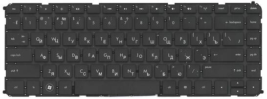 Клавиатура для ноутбука HP Envy (4-1000) Black, (No Frame) RU - фото 2