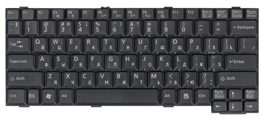 Клавиатура для ноутбука Fujitsu (E8110, T4210, S7110, S2110, S6230) Black, RU - фото 2