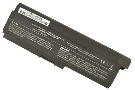 Усиленная аккумуляторная батарея для ноутбука Toshiba PA3636U-1BRL Satellite U400 10.8V Black 7800mAh OEM - фото 5