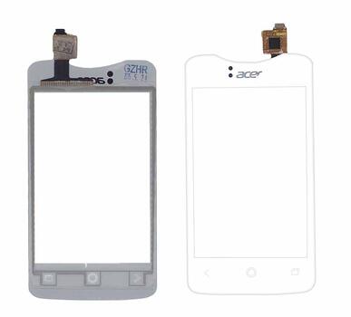Тачскрин (Сенсорное стекло) для смартфона Acer Liquid Z3 Z130 белое