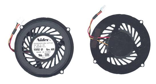 Вентилятор для ноутбука Dell Studio 14Z, 14ZN, 1440, 1440N, 1440Z, 5V 0.3A 3-pin Nidec - фото 6