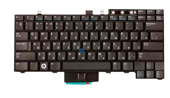 Клавиатура для ноутбука Dell Latitude E5400, E6410, E6400, E5500, E5510, E5410, E6500, E6510, M4500 с указателем (Point Stick) Black, RU/EN - фото 3