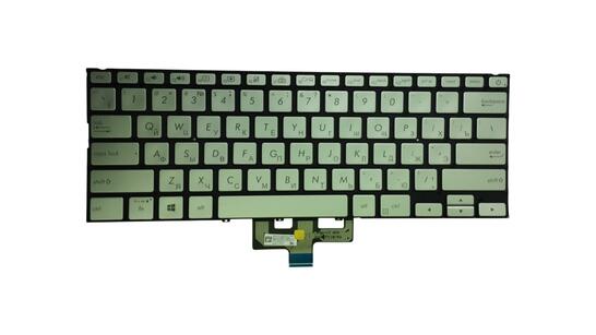Клавиатура для ноутбука Asus ZenBook UX433FA с подсветкой (Light), Silver, (No Frame) RU - фото 6