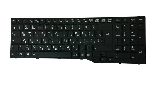 Клавиатура для ноутбука Fujitsu LifeBook A514 A544 A554 A555 AH544 AH554 AH555 AH564 Black, (Black Frame), RU