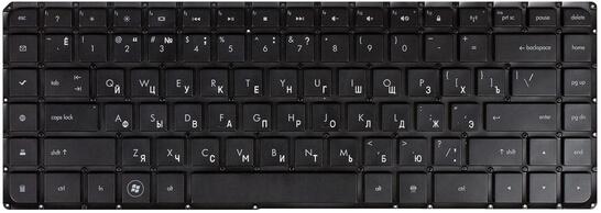 Клавиатура для ноутбука HP Envy (15) Black, (No Frame) RU (горизонтальный энтер) - фото 2