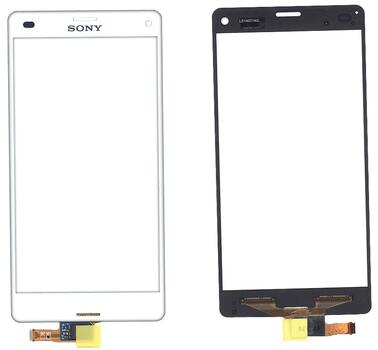 Тачскрин (Сенсорное стекло) для смартфона Sony Xperia Z3 Compact D5803, D5833 белый Тачскрин (Сенсорное стекло) для смартфона Sony Xperia Z3 Compact D5803, D5833 белый