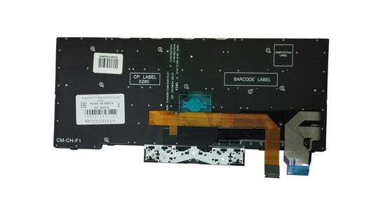 Клавиатура для ноутбука Lenovo (X280) с подсветкой (Light), с указателем (Point Stick) Black, Black Frame, RU - фото 2