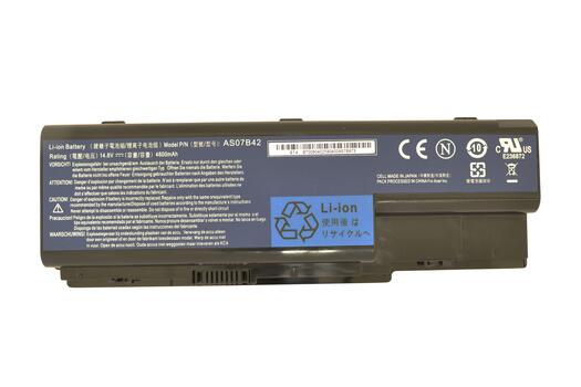 Аккумуляторная батарея для ноутбука Acer AS07B42 Aspire 5315 14.8V Black 4800mAh Orig Аккумуляторная батарея для ноутбука Acer AS07B42 Aspire 5315 14.8V Black 4800mAh Orig