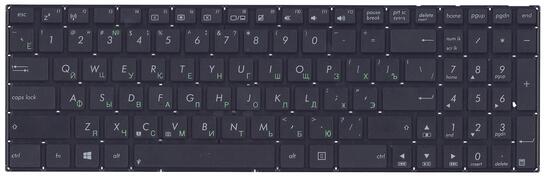 Клавиатура для ноутбука Asus (X551, X551CA) Black, (No Frame) RU Клавиатура для ноутбука Asus (X551, X551CA) Black, (No Frame) RU - фото 2