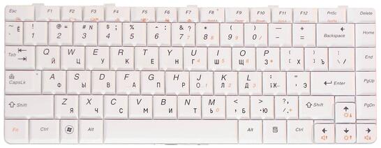 Клавиатура для ноутбука Lenovo IdeaPad (U350, Y650) White, RU - фото 2