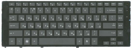 Клавиатура для ноутбука HP ProBook (5320S) Black, (Black Frame) RU - фото 2