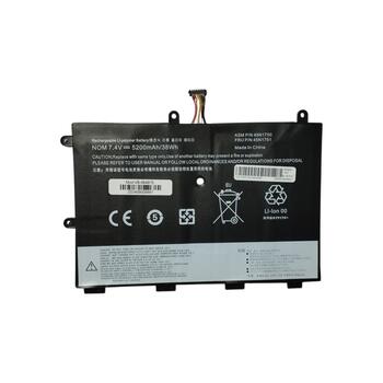 Аккумуляторная батарея для ноутбука Lenovo 45N1750 ThinkPad Yoga 11e 7.4V Black 5200mAh OEM - фото 6