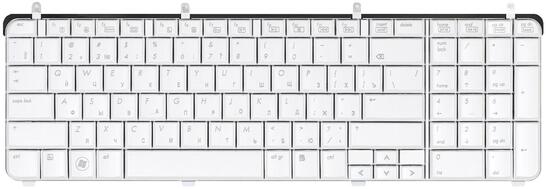 Клавиатура для ноутбука HP Pavilion (DV7-2000) White, RU - фото 2