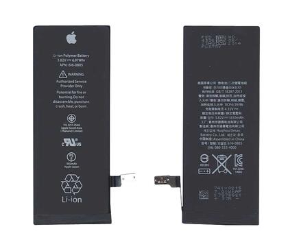Аккумуляторная батарея для смартфона Apple 616-0805 iPhone 6 3.82V Black 1810mAh 6.91Wh Аккумуляторная батарея для смартфона Apple 616-0805 iPhone 6 3.82V Black 1810mAh 6.91Wh