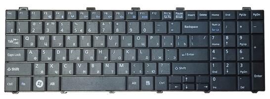 Клавиатура для ноутбука Fujitsu LifeBook (AH530, AH531, NH751) Black, RU (горизонтальный энтер) - фото 2