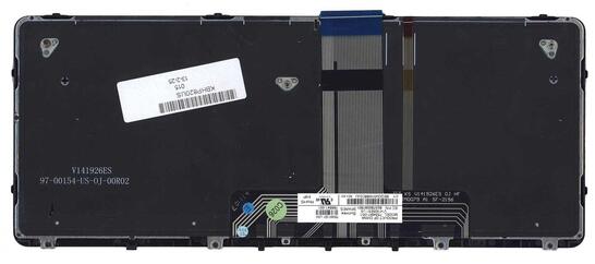 Клавиатура для ноутбука HP Pro X2 612 G1 с подсветкой (Light), Black, (Black Frame), RU - фото 3