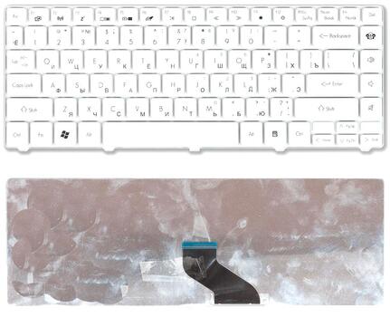 Клавиатура для ноутбука Gateway (NV49C), Parkard Bell EasyNote NM85 White, RU Клавиатура для ноутбука Gateway (NV49C), Parkard Bell EasyNote NM85 White, RU