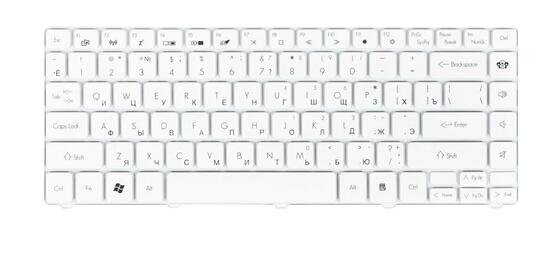 Клавиатура для ноутбука Gateway (NV49C), Parkard Bell EasyNote NM85 White, RU Клавиатура для ноутбука Gateway (NV49C), Parkard Bell EasyNote NM85 White, RU - фото 2
