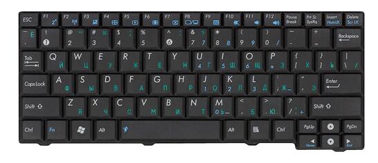 Клавиатура для ноутбука Asus EEE PC (MK90H) Black, RU Клавиатура для ноутбука Asus EEE PC (MK90H) Black, RU - фото 2