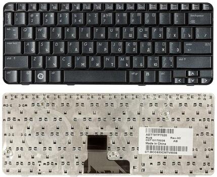 Клавиатура для ноутбука HP Pavilion (TX1000, TX2000, TX2500) Black (Metallic), RU