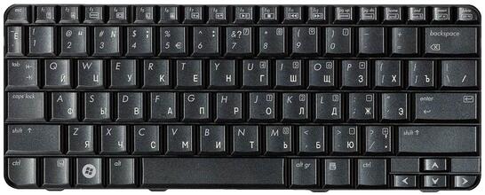 Клавиатура для ноутбука HP Pavilion (TX1000, TX2000, TX2500) Black (Metallic), RU - фото 2