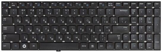 Клавиатура для ноутбука Samsung (Q530) Black, (No Frame), RU - фото 2