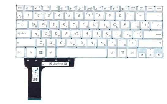 Клавиатура для ноутбука Asus (TP201SA, E202, E202M, E202MA, E202S, E202SA) White, RU - фото 2