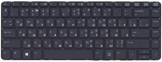 Клавиатура для ноутбука HP ProBook (440, 441, 445, 446) Black, (No Frame) RU - фото 2