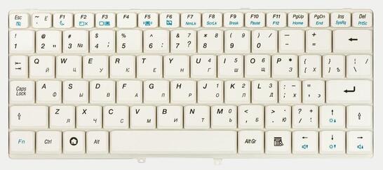 Клавиатура для ноутбука Lenovo IdeaPad (S9, S10) White, RU - фото 7