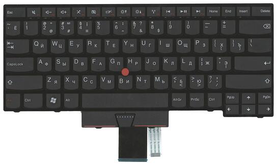 Клавиатура для ноутбука Lenovo ThinkPad Edge (E430, E430C, E435), с указателем (Point Stick) Black, RU - фото 2