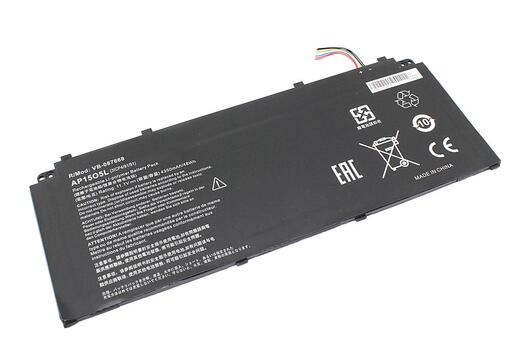 Аккумуляторная батарея для ноутбука Acer AP1505L Chromebook R13 CB5-312T 11.1V Black 4350mAh OEM - фото 6