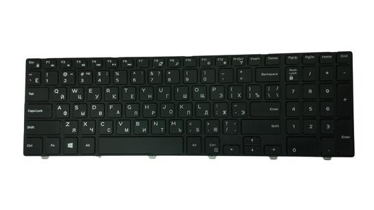 Клавиатура для ноутбука Dell Inspiron (15-5000, 5547, 5521) Black, (Black Frame), RU
