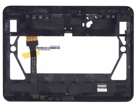 Матрица с тачскрином (модуль) для Samsung Galaxy Tab 4 10.1 SM-T530 черный с рамкой - фото 2