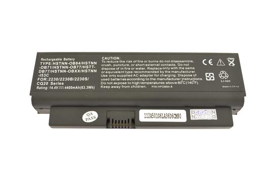 Аккумуляторная батарея для ноутбука HP Compaq HSTNN-OB77 14.4V Black 5200mAh OEM - фото 4