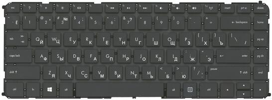 Клавиатура для ноутбука HP Envy 4-1000, Envy 6-1000, Sleekbook 6-1000 Black, (No Frame) RU - фото 2
