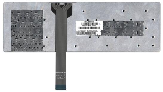 Клавиатура для ноутбука Asus (K55, X501) Black, (No Frame) RU (вертикальный энтер) - фото 3