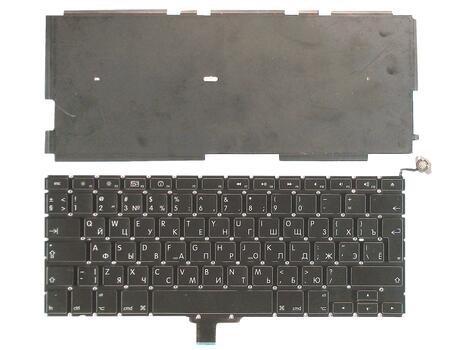 Клавиатура для ноутбука Apple MacBook Pro (A1278) Black, (No Frame), RU - фото 9