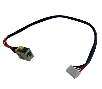 Разъем питания для ноутбука Acer Aspire 7250 c кабелем (желтый)