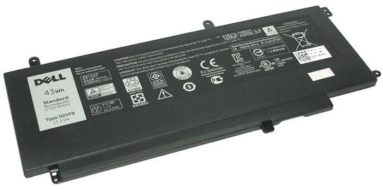 Аккумуляторная батарея для ноутбука Dell D2VF9 Inspiron 15 7547 11.1V Black 3840mAh Orig Аккумуляторная батарея для ноутбука Dell D2VF9 Inspiron 15 7547 11.1V Black 3840mAh Orig