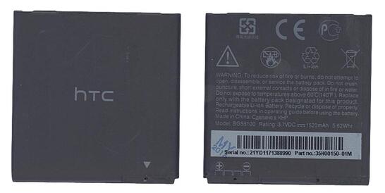 Аккумуляторная батарея для смартфона HTC BL11100 Desire U 3.7V Black 1520mAh 5.62Wh