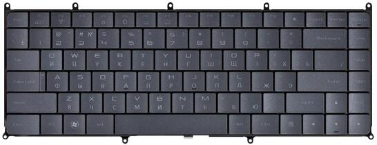 Клавиатура для ноутбука Dell Adamo (13) Black, RU Клавиатура для ноутбука Dell Adamo (13) Black, RU - фото 2