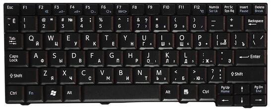 Клавиатура для ноутбука Sony Vaio (VPC-M) Black, RU Клавиатура для ноутбука Sony Vaio (VPC-M) Black, RU - фото 2