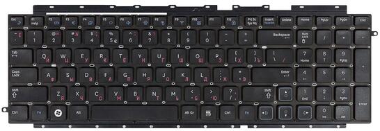 Клавиатура для ноутбука Samsung RF712 с частью корпуса (Corps), Black, (No Frame), RU - фото 2