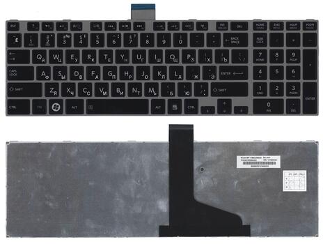 Клавиатура Toshiba Satellite (L850, L875, L870, L855) Black, (Silver Frame) RU Клавиатура Toshiba Satellite (L850, L875, L870, L855) Black, (Silver Frame) RU