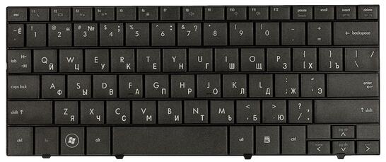 Клавиатура для ноутбука HP Mini (700, 1000, 1100) Black, RU - фото 7