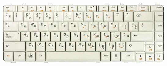 Клавиатура для ноутбука Lenovo IdeaPad Y450, Y450A, Y450G, Y550, Y550A, Y460, Y560, B460 White, (White Frame), RU - фото 7