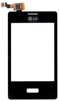 Тачскрин (Сенсорное стекло) для смартфона LG E400 Optimus L3 черный