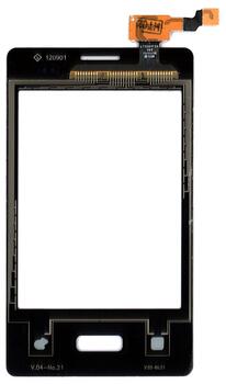 Тачскрин (Сенсорное стекло) для смартфона LG E400 Optimus L3 черный - фото 2