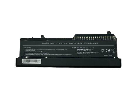 Усиленная аккумуляторная батарея для ноутбука Dell T114C Vostro 1310 11.1V Black 7800mAh OEM Усиленная аккумуляторная батарея для ноутбука Dell T114C Vostro 1310 11.1V Black 7800mAh OEM